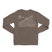 Vintage Erie County Map Long Sleeve Tee