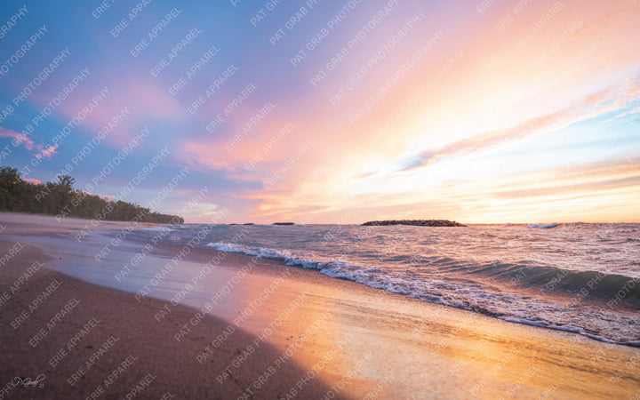 Sand and Sunset at PI - Matted Photo Print