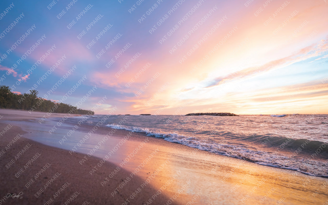 Sand and Sunset at PI - Matted Photo Print