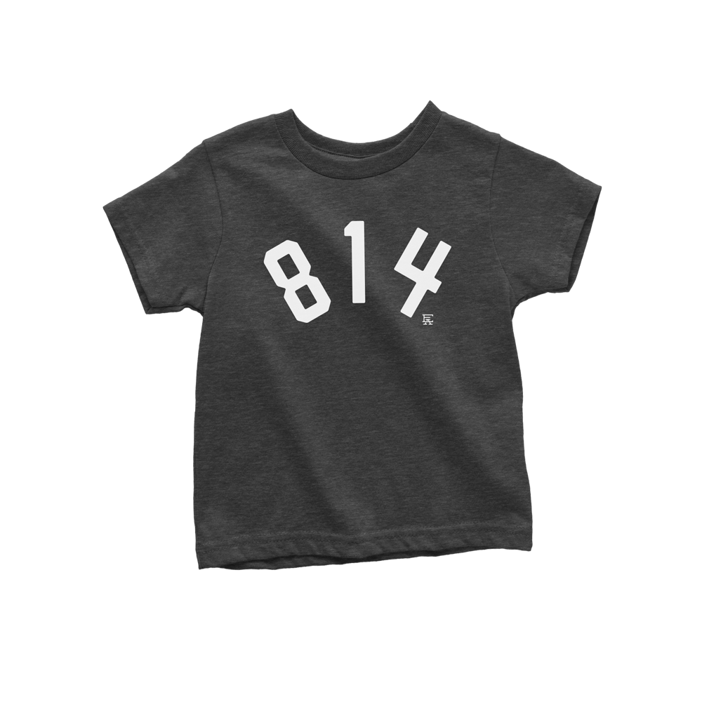 814 Toddler Tee - Charcoal Black