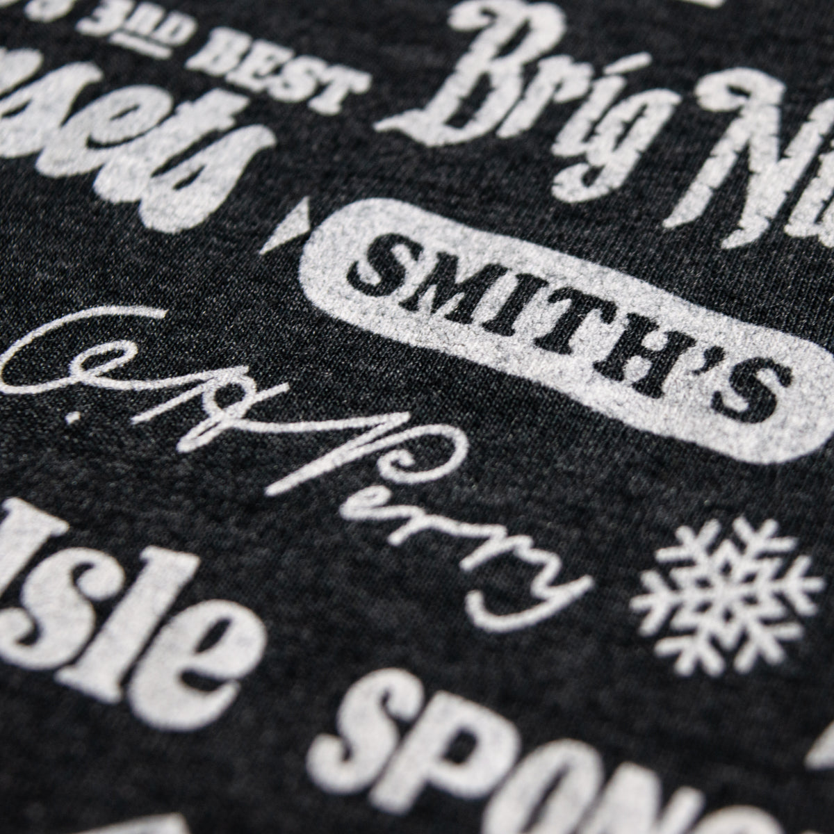 Erie Collage Youth Tee - Charcoal Black