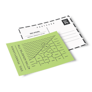 Erie County Map Postcard