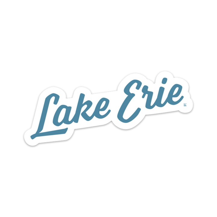 Lake Erie Script Sticker
