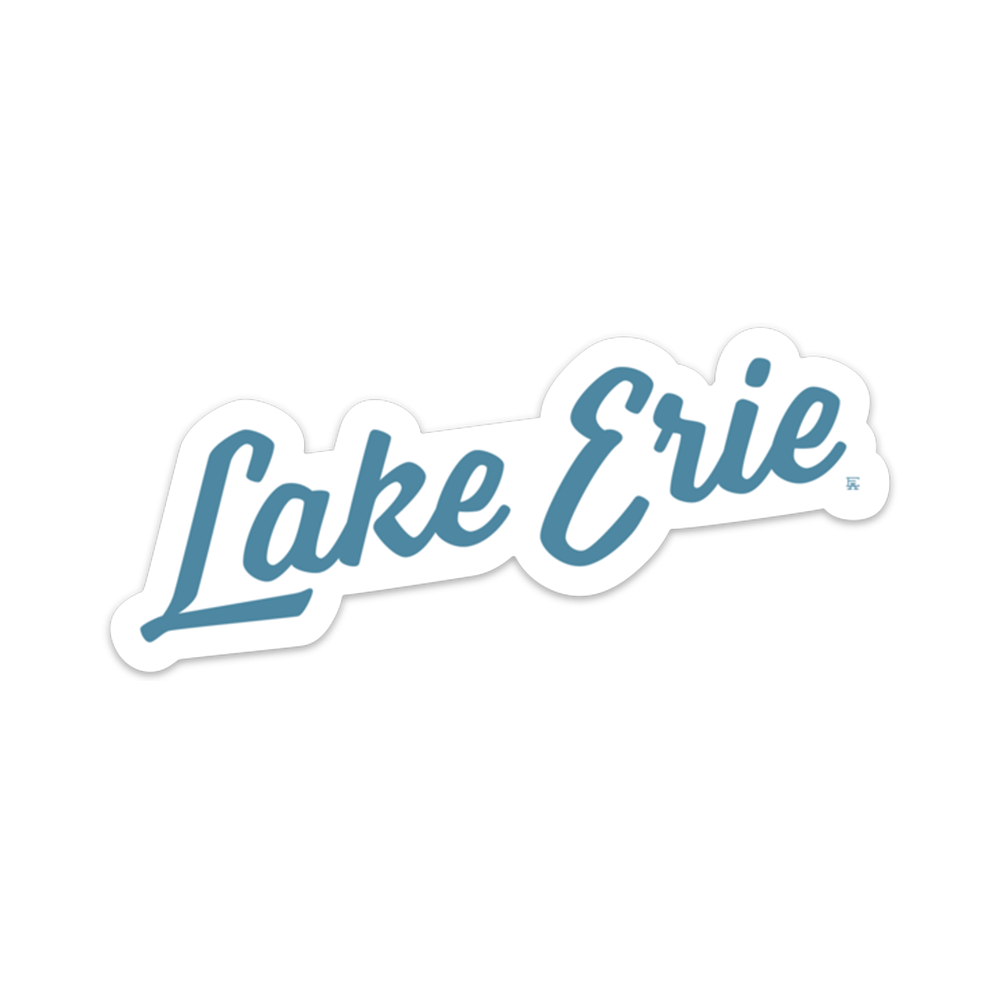 Lake Erie Script Sticker