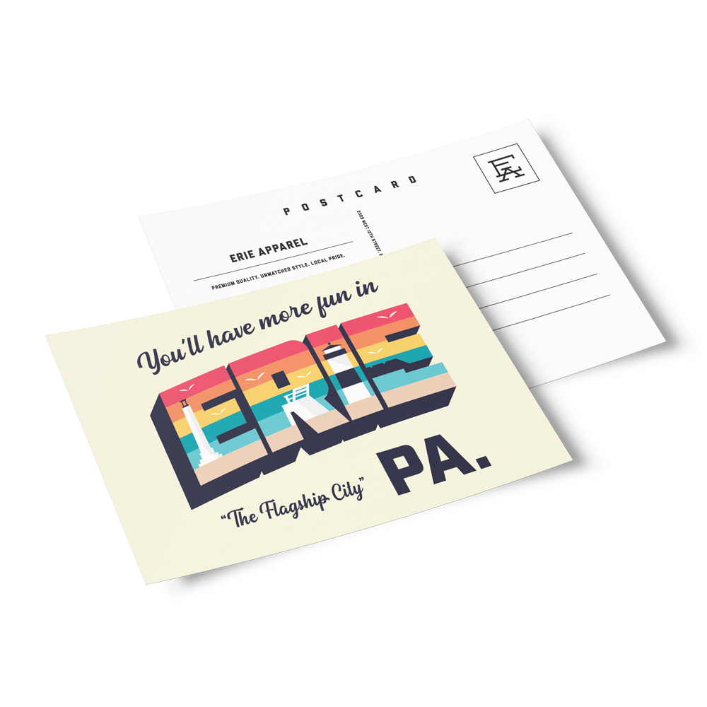 You'll Have More Fun in Erie Postcard