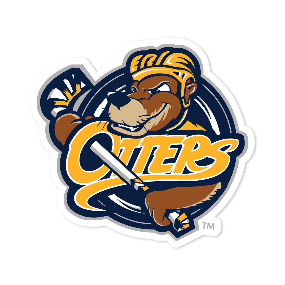 Erie Otters Primary Logo Sticker